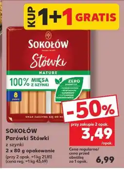 Kaufland Sokołów Parówki Słówki z szynki oferta