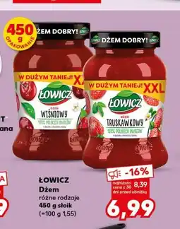 Kaufland Łowicz Dżem różne rodzaje 450 g słoik oferta