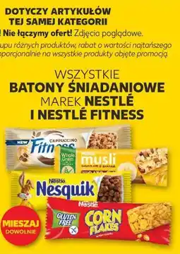 Kaufland Wszystkie batony śniadaniowe marek Nestlé i Nestlé Fitness oferta