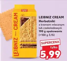 Kaufland LEIBNIZ CREAM Herbatniki z kremem mlecznym lub czekoladowym oferta