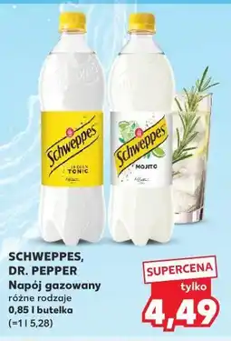 Kaufland SCHWEPPES, DR. PEPPER Napój gazowany różne rodzaje 0,85 l butelka oferta