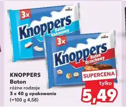 Kaufland KNOPPERS Baton 3 x 40 g opakowanie oferta