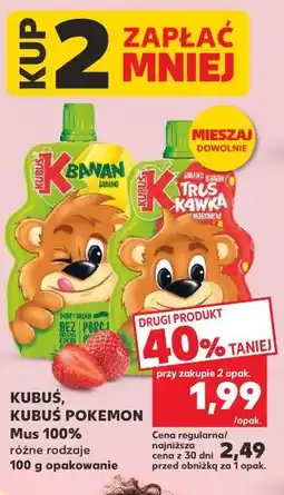 Kaufland Kubuś, Kubuś Pokemon Mus 100% oferta