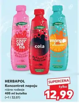 Kaufland HERBAPOL Koncentrat napoju różne rodzaje 405 ml butelka oferta