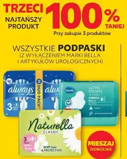 Kaufland Wszystkie podpaski (z wyłączeniem marki bella i artykułyów urologicznych) oferta
