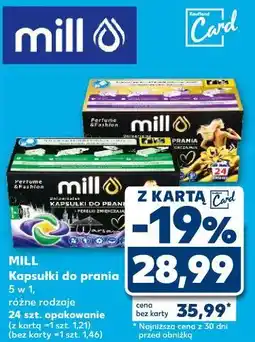 Kaufland MILL Kapsułki do prania 5 w 1, 24 szt oferta