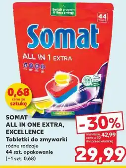 Kaufland Somat All in One Extra, Excellence Tabletki do zmywarki oferta