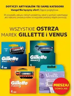 Kaufland Ostrza marek Gillette i Venus oferta