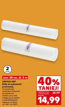 Kaufland SWITCH ON Rolki do pakowarki próżniowej (2 sztuki) oferta