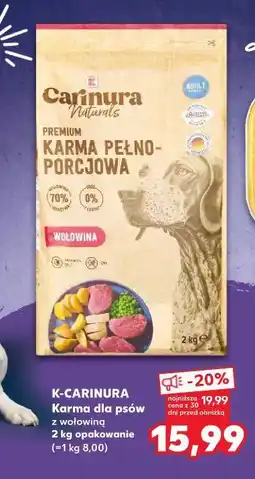 Kaufland KARMA PEŁNOPORCJOWA Z WOŁOWINĄ (2 kg) oferta