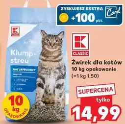 Kaufland K-CLASSIC Żwirek dla kotów oferta