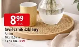 E.Leclerc Świecznik szklany 10 x 12.5 cm Altom Design oferta