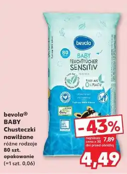 Kaufland BEVOLA baby chusteczki nawilżające oferta