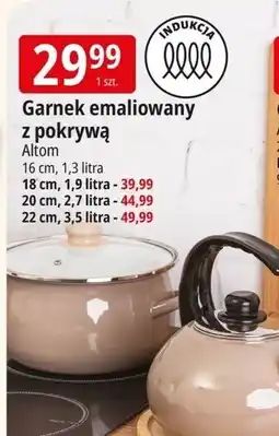 E.Leclerc Garnek emaliowany prosty 22 cm Altom oferta