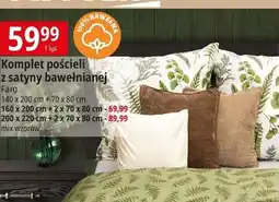 E.Leclerc Komplet pościeli z satyny bawełnianej 220 x 200 cm + 2 70 80 Faro oferta