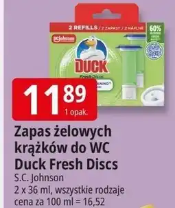 E.Leclerc Krążki żelowe lime - zapas Duck Fresh Discs oferta
