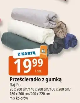 E.Leclerc Prześcieradło mikrofibra z gumką 200 x 220 cm Raj-Pol oferta