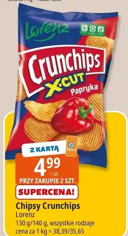 E.Leclerc Chipsy paprykowe Crunchips X-Cut oferta