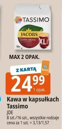 E.Leclerc Kawa caffe crema Tassimo Jacobs oferta