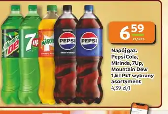 Napój gaz. Pepsi Cola, Mirinda, 7UP, Mountain Dew