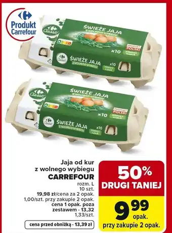 Jaja od kur z wolnego wybiegu CARREFOUR