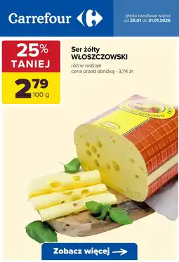 Carrefour Ser żółty różne rodzaje oferta