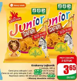 Dino Krakersy Lajkonik Junior Safari duża paczka oferta