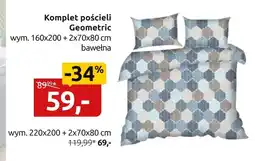 Black Red White Komplet pościeli Geometric oferta