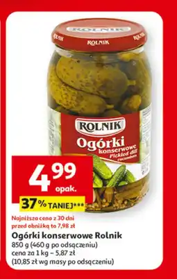 Auchan Ogórki konserwowe Rolnik oferta