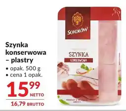 Makro Szynka konserwowa - plastry oferta