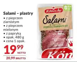 Makro Salami - plastry z pieprzem ziarnistym, z pieprzem mielonym, papryka oferta