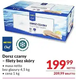 Makro Dorsz czarny filet bez glazury oferta