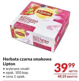 Makro Herbata czarna smakowa Lipton wybrane smaki oferta