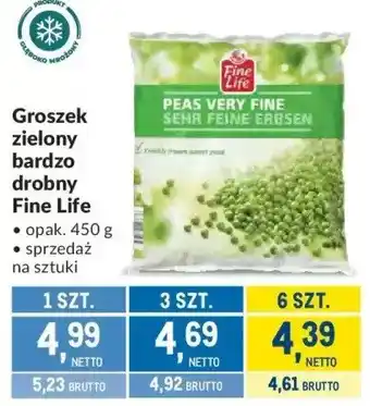 Groszek zielony bardzo drobny Fine Life