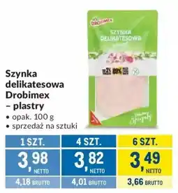 Makro Szynka delikatesowa Drobimex - plastry oferta