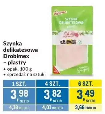 Szynka delikatesowa Drobimex - plastry