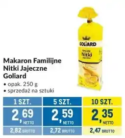 Makro Makaron Familijne Nitki Jajeczne Goliard oferta