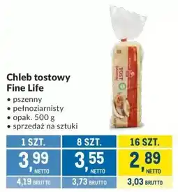 Makro Chleb tostowy Fine Life oferta