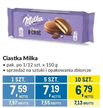 Makro Ciastka Milka oferta