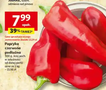 Auchan Papryka czerwona podłużna oferta