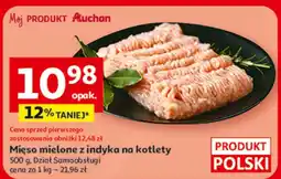 Auchan Mięso mielone z indyka na kotlety oferta