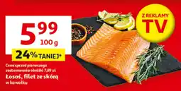 Auchan Łosoś filet ze skórą w kawałku oferta