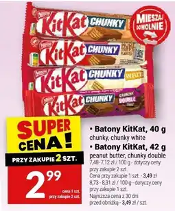 Twój Market Baton KitKat, 42 g peanut butter, chunky double oferta