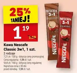 Twój Market Kawa Nescafe Classic 3w1, 1 szt oferta