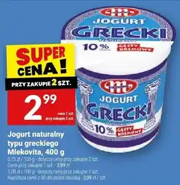Twój Market Jogurt naturalny typu greckiego Mlekovita oferta