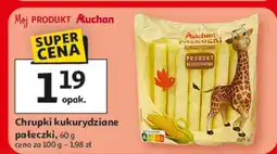 Auchan Chrupki kukurydziane pałeczki oferta