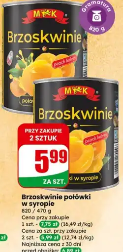 Dino M&K Brzoskwinie połówki oferta