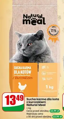 Dino Sucha karma dla kota z kurczakiem Natural Meal oferta