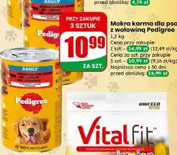 Dino Mokra karma dla psa z wołowiną Pedigree oferta