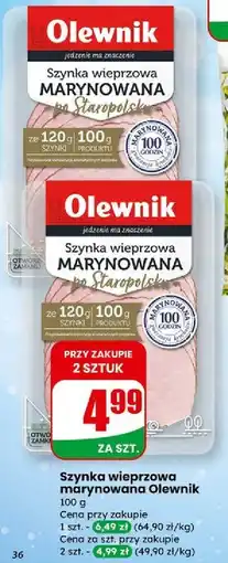 Dino Szynka wieprzowa marynowana Olewnik oferta